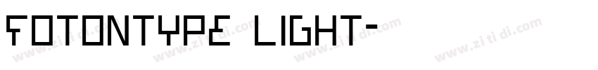 FotonType Light字体转换